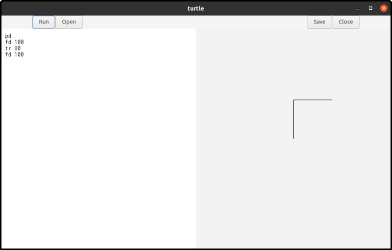 Two line segments on the surface