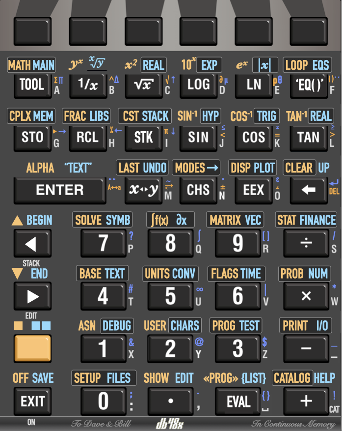 DB48X Keyboard Layout