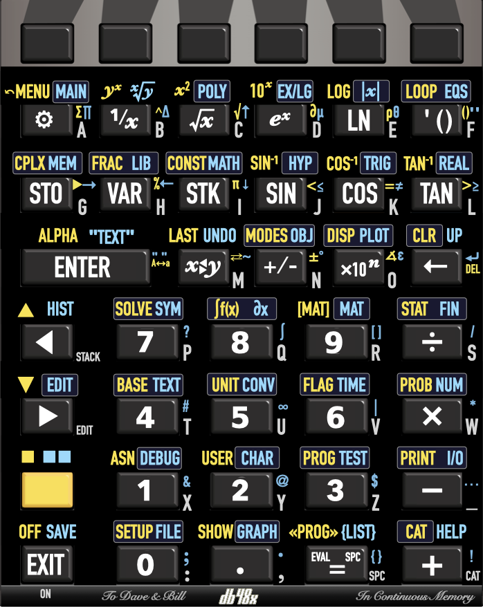 DB50X keyboard layout