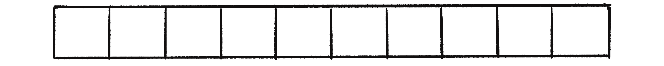 Figure 7.2: A 1D line of cells