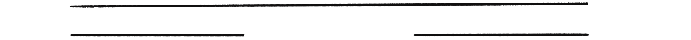 Figure 8.10: Two generations of lines drawn with the Cantor set rules